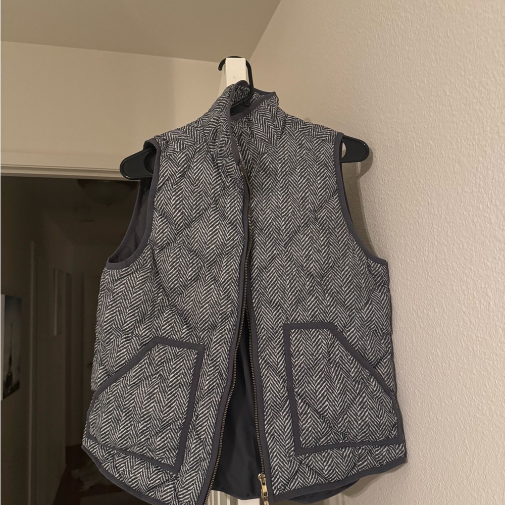 J. Crew Herringbone Patterned Vest